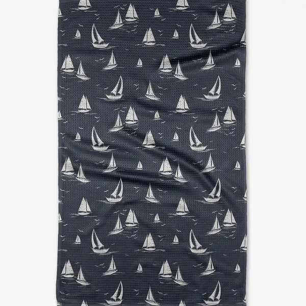 Navy Race Day Kitchen Towel