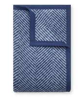 Harborview Herringbone Navy Blanket