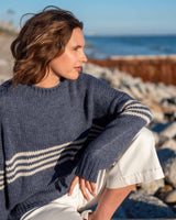 Seacoast Stripe Sweater | Navy