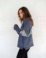 Seacoast Stripe Sweater | Navy