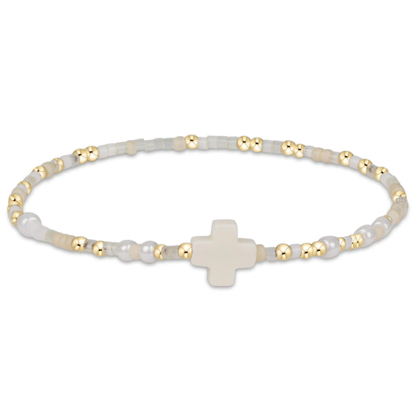 Hope Unwritten Signature Cross Bracelet | call me on my shellphone