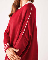 Catalina Crewneck Sweater | Red + White Sport