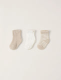 Stone Pearl | CozyChic Infant Socks | Set of 3