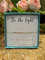 Be the Light Morse Code Bracelet