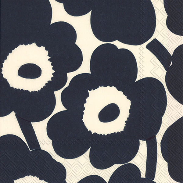 Unikko Dark Blue Nature Lunch Napkins