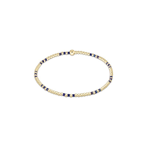 Hope Joy 2mm Bracelet | Blue Metallic