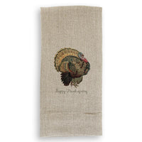 Thanksgiving Turkey Guest Towel | Natural