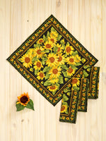 Cloth Napkin | Sunflower Valley Black