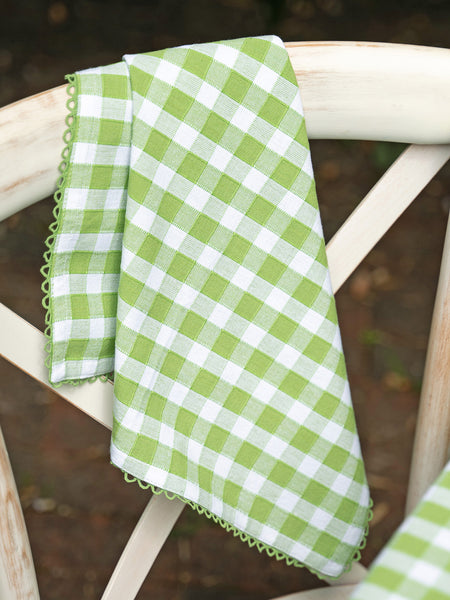 Cloth Napkin | Fern Green Check