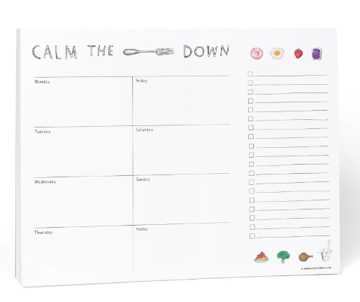 Calm Down | Weekly Meal Planner