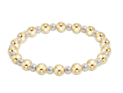 Pearl Grateful 4mm Gold Bracelet