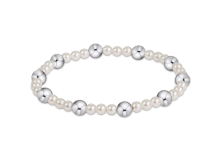 Clasic Sincerity Sterling 4mm| Pearl