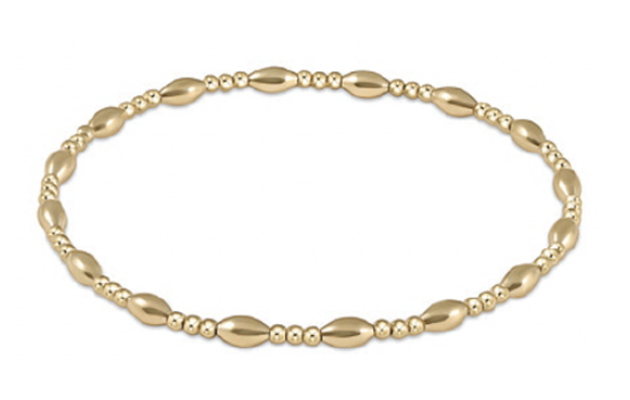 Extends Harmony Sincerity Pattern Gold Bead Bracelet | 2mm