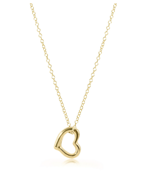 Love Charm | 16 Inch Gold Necklace