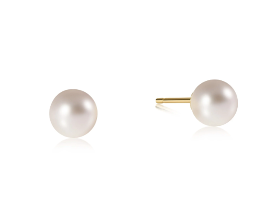 Classic 6mm Stud | Pearl