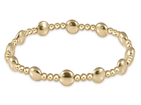 Extends Honesty Gold Sincerity Bead Bracelet |  6mm