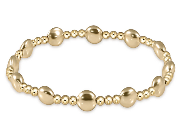 Extends Honesty Gold Sincerity Bead Bracelet |  6mm