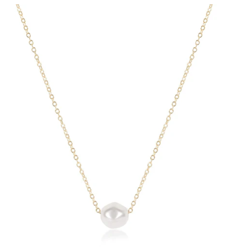 Admire Pearl | 16" Gold Necklace