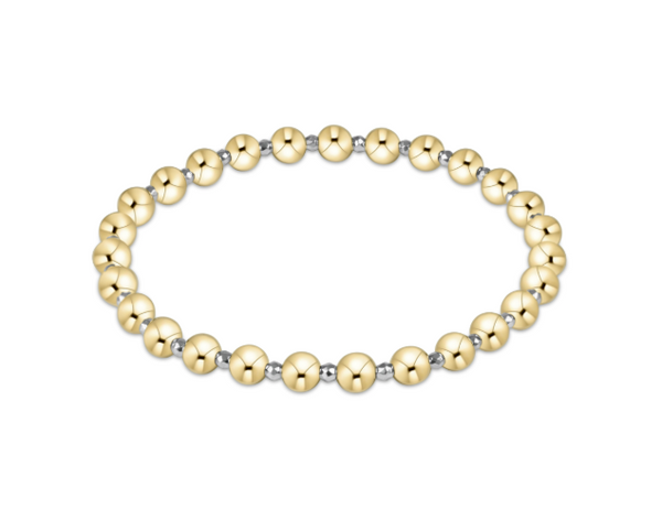 Grateful Gold Bracelet 5mm | Silver Hematite