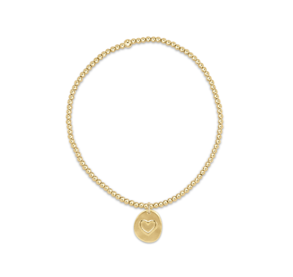 Extends Classic Gold 2mm Bead Bracelet | Inspire Love Charm