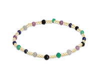 Extends Gold Sincerity 3mm Gemstone Bracelet | Hot Mess Fall/Winter