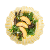 Cabana Stripe Melamine Dessert/Salad Plate | Sunshine