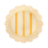 Cabana Stripe Melamine Dessert/Salad Plate | Sunshine