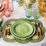 Berry & Thread Melamine Dinner Plates | Seagrass
