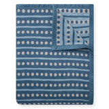 Beach Pebble Cornflower Blanket