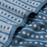 Beach Pebble Cornflower Blanket