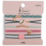 Rally Pickleball Hair Tie Bracelet Set | M