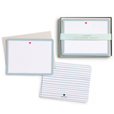 Scalloped Heart Flat Notes | Set of 8