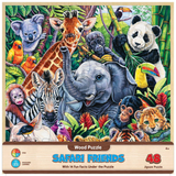 Safari Friends Wood Puzzle | 48 Piece