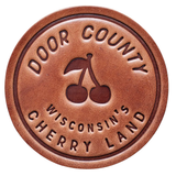 Wisconsin's Cherry Land | Leather Coaster