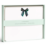 Plaid Bow Flat Notes | Set of 8