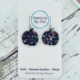 Mini Pumpkin Earrings | Spooky Glitter