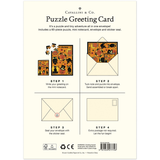 Vintage Halloween Puzzle Greeting Card