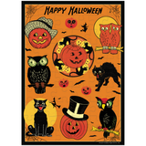 Vintage Halloween Puzzle Greeting Card