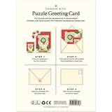 Christmas Home Puzzle Greeting Card
