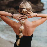 Connect Black & Cream Hair Tie Bracelet Set