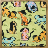 Summer Lawn Plush Dog Towel
