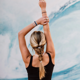 Dream Blue & Silver Hair Tie Bracelet Set | Medium