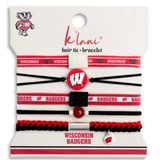 University of Wisconsin Game Day Hair Tie Bracelet Set | Medium