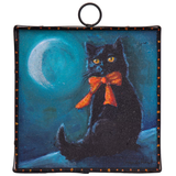 Black Cat & Bow | Mini Art