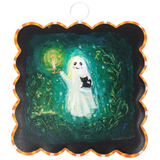 Ghost & Kitten | Mini Scallop Art