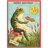 Happy Birthday Frog Puzzle Greeting Card