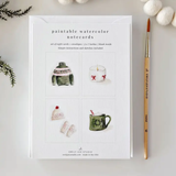 Paintable Notecards | Warm & Cozy