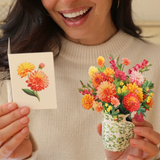 Mini Pop-Up Card | Sunrise Dahlia