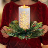 Pop-Up Card | Holiday Candle with Lights