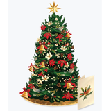 Pop-Up Card | Twinkling Poinsettia Tree